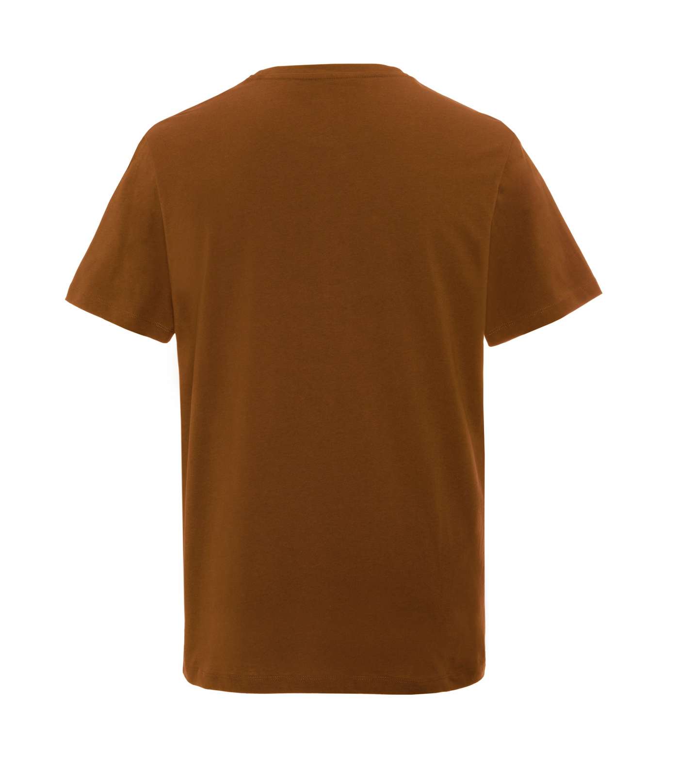 Rust Plain Short Sleeve T-Shirt Image 2