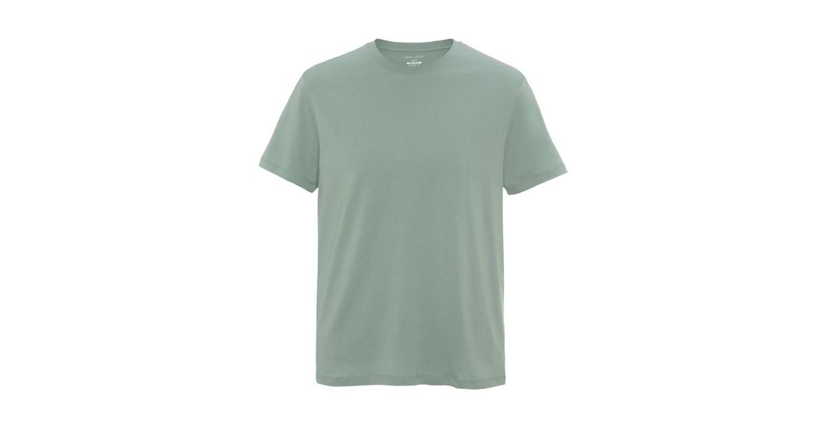 Mint Green Plain Short Sleeve TShirt New Look
