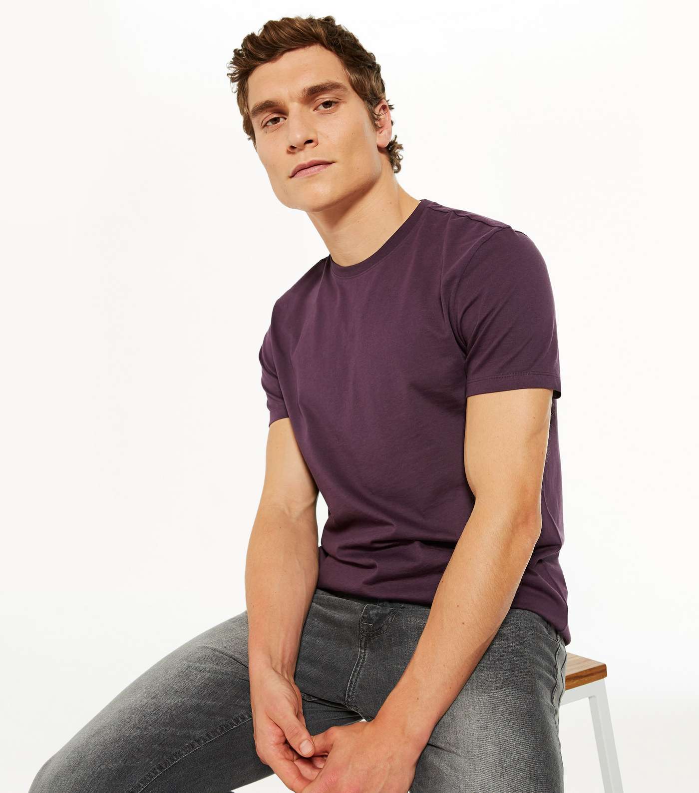 Purple Plain Short Sleeve T-Shirt