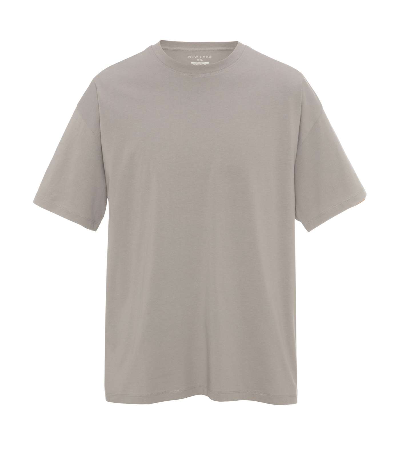 Grey Plain Relaxed Fit T-Shirt