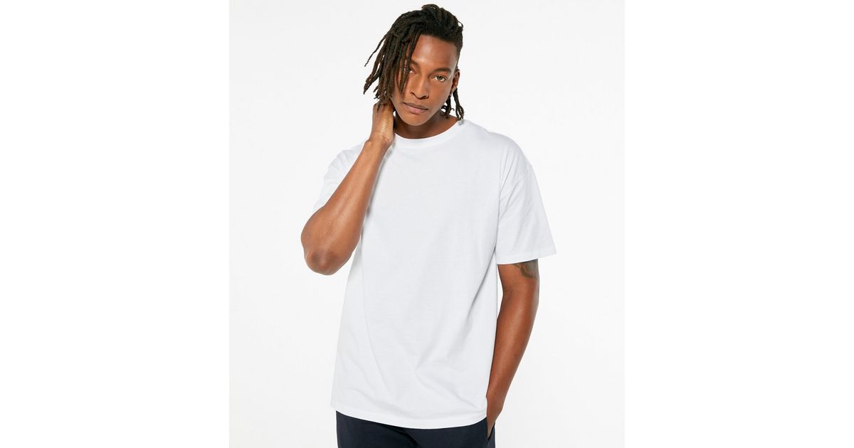 White Plain Relaxed Fit T-Shirt | New Look