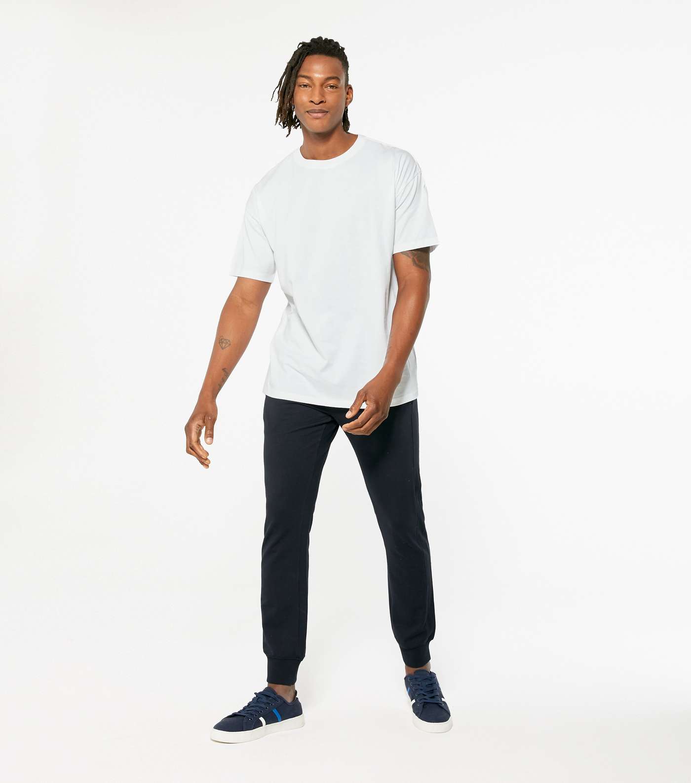 White Plain Relaxed Fit T-Shirt Image 2