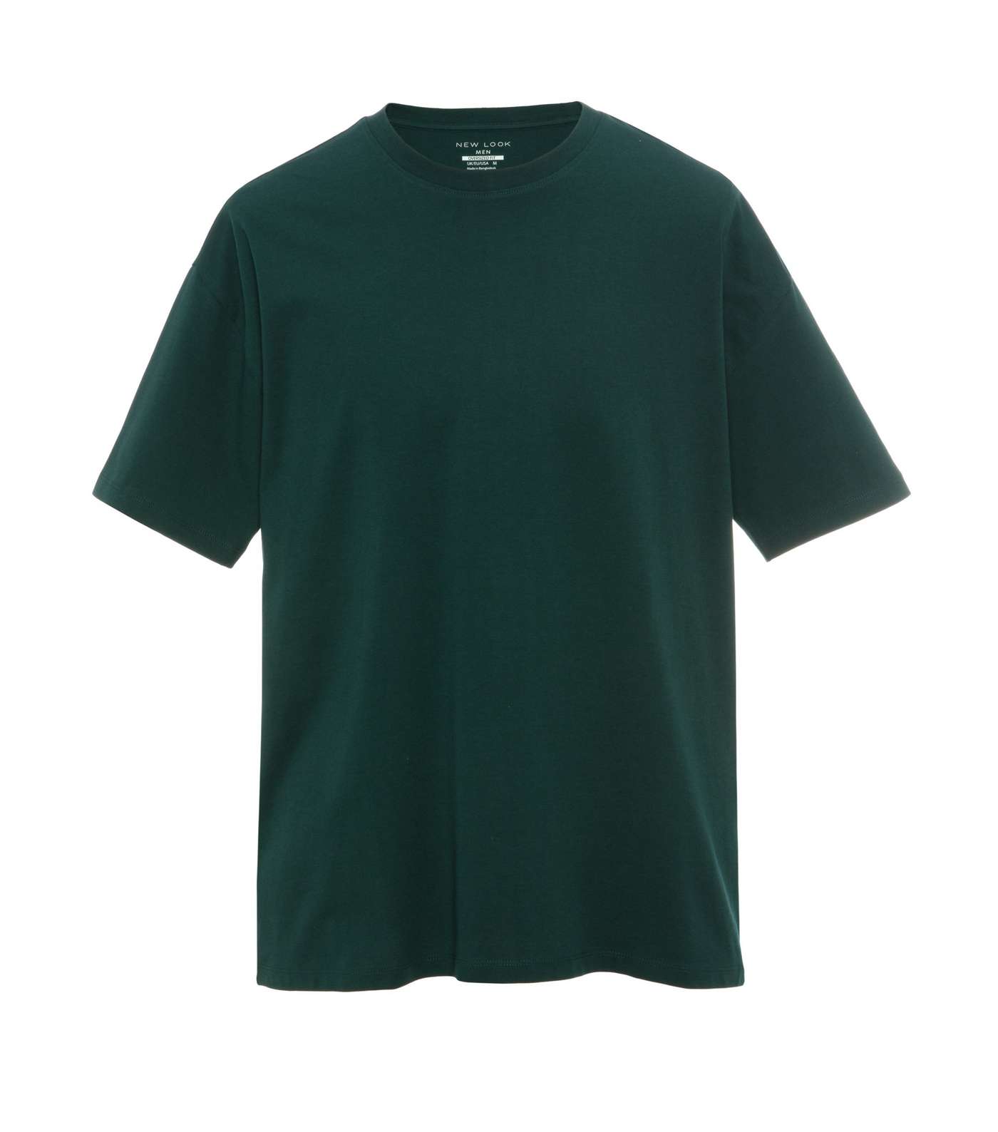 Green Plain Relaxed Fit T-Shirt