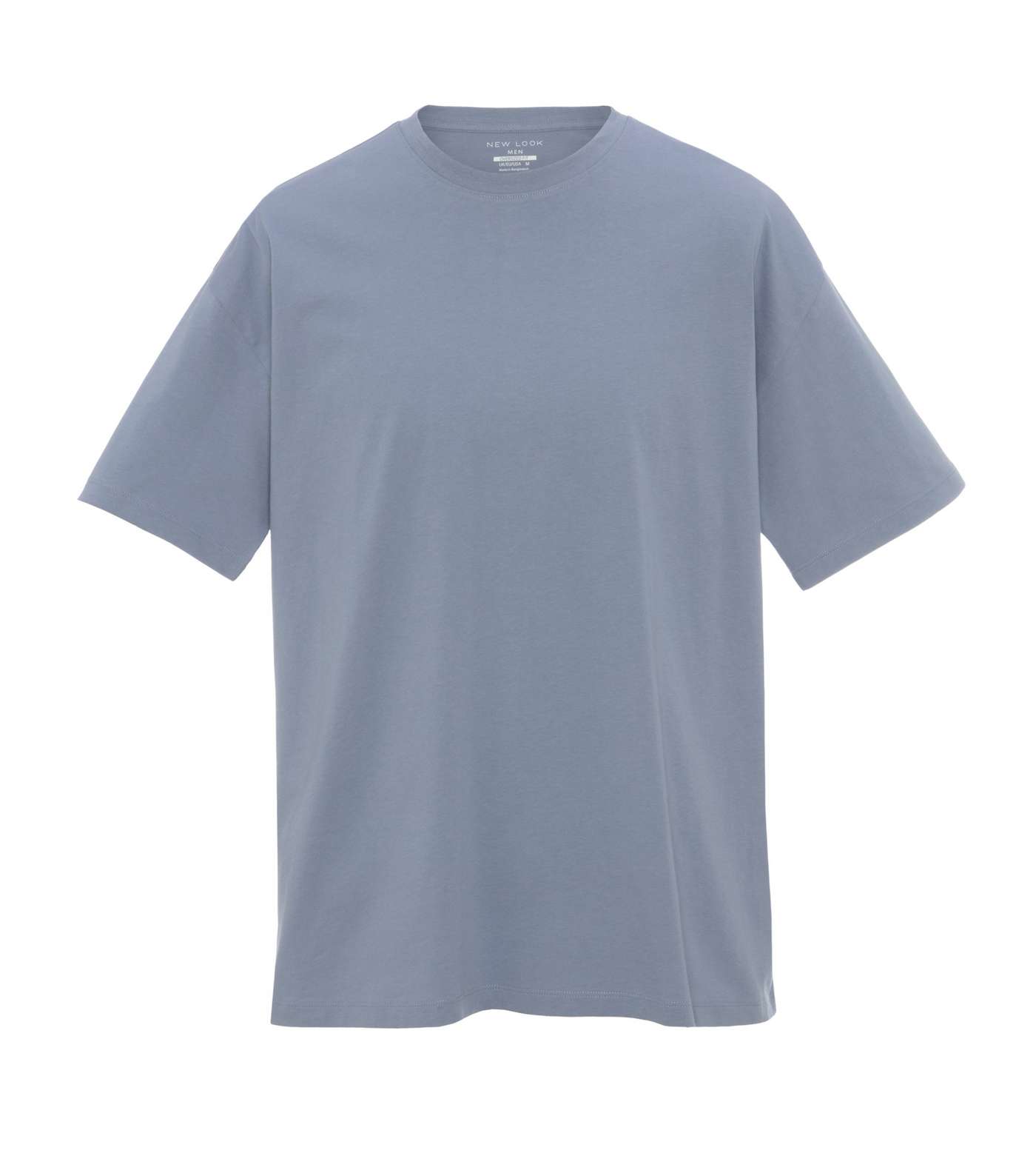 Pale Blue Plain Relaxed Fit T-Shirt