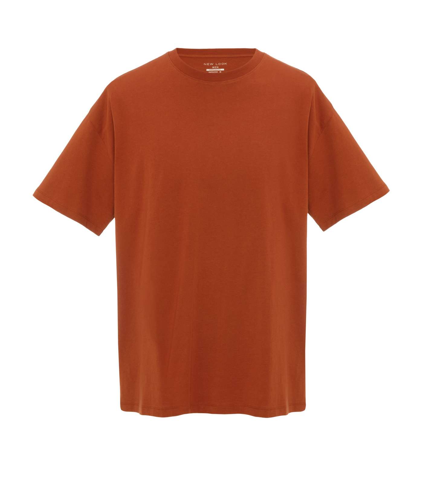 Rust Plain Relaxed Fit T-Shirt