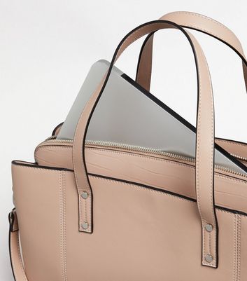 Leather tote bag on sale laptop