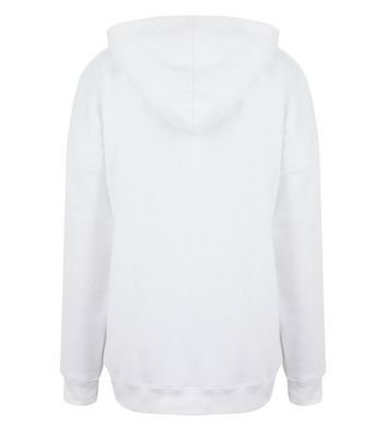 Image of White Oversized Hoodie New Look