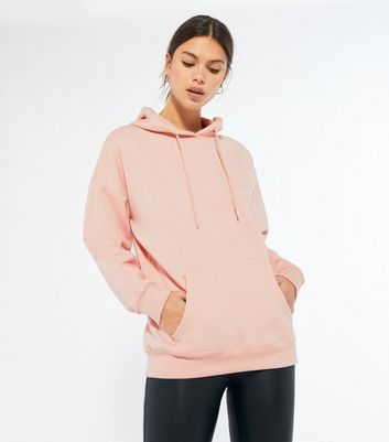 Image of Pale Pink Oversized Hoodie New Look