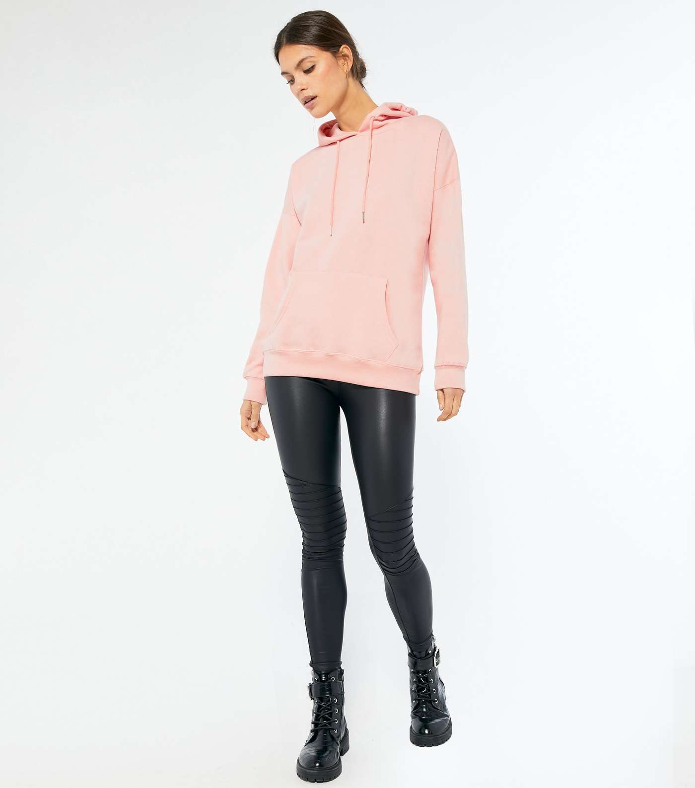 Pale Pink Oversized Hoodie  Image 2