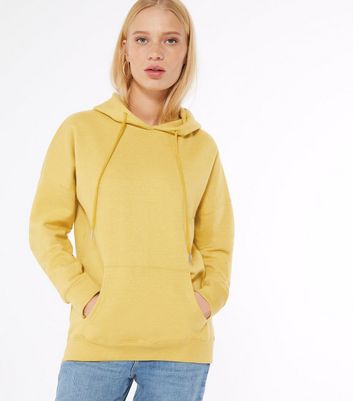 Image of Mustard Oversized Hoodie New Look