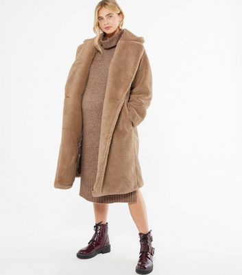 maternity teddy bear coat