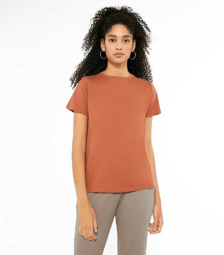Rust Crew Neck T-Shirt 