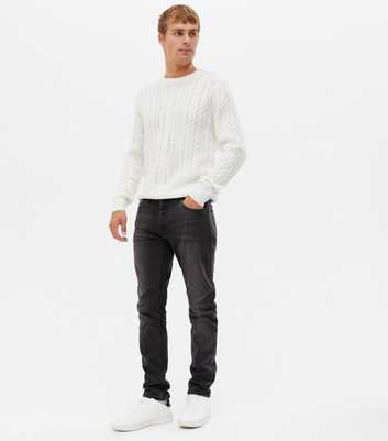 Only & Sons Black Washed Slim Fit Jeans