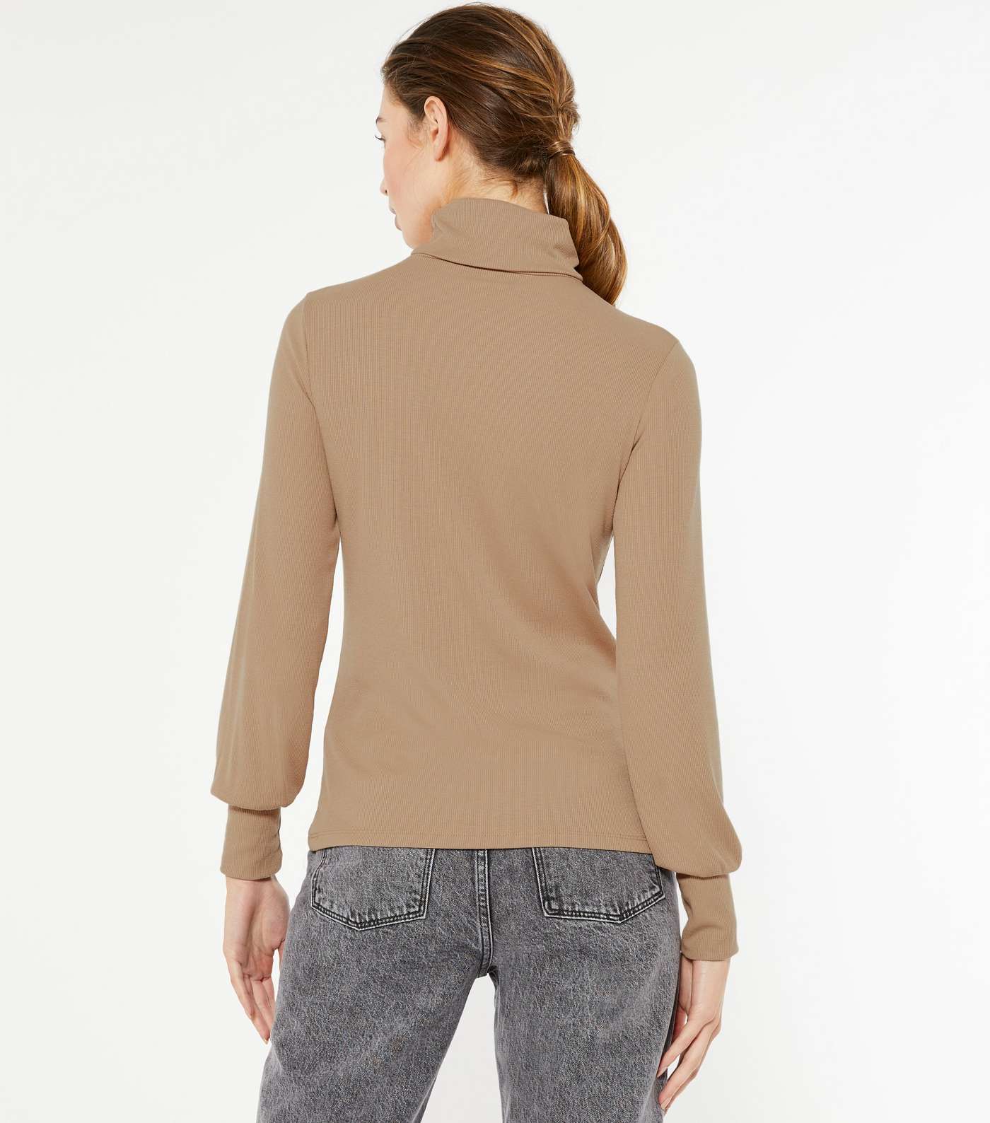 Camel Roll Neck Top  Image 3