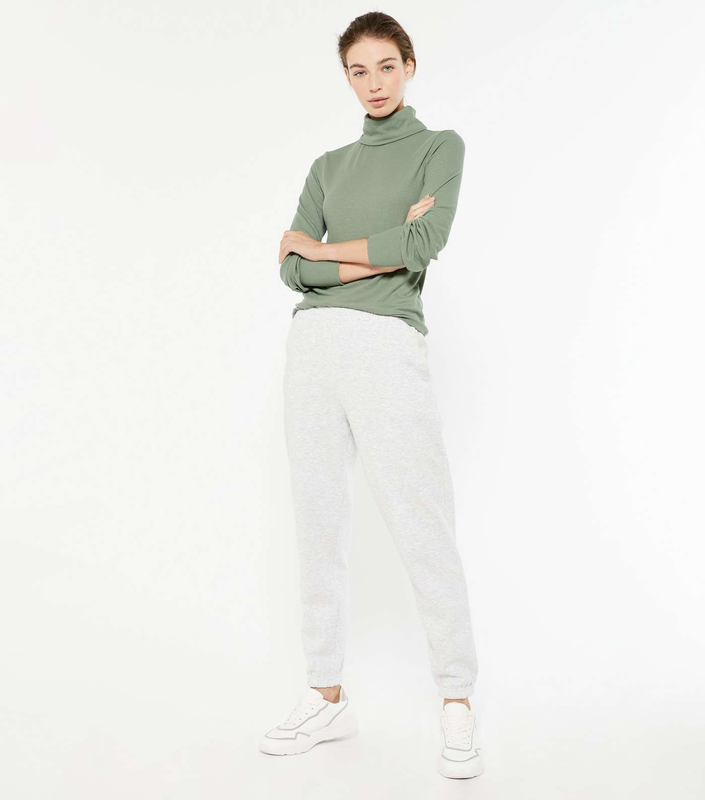 Olive Roll Neck Top  Image 2