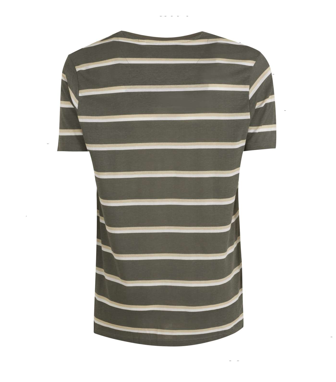Khaki Stripe Jersey T-Shirt Image 2