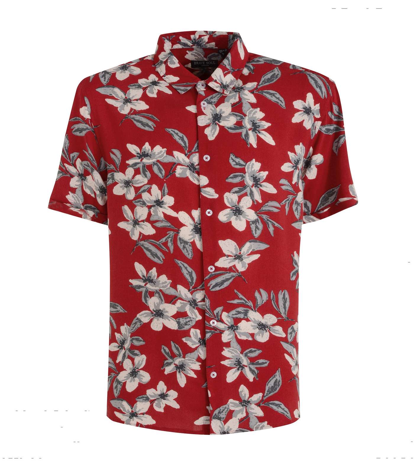 Red Tropical Short Sleeve Shirt