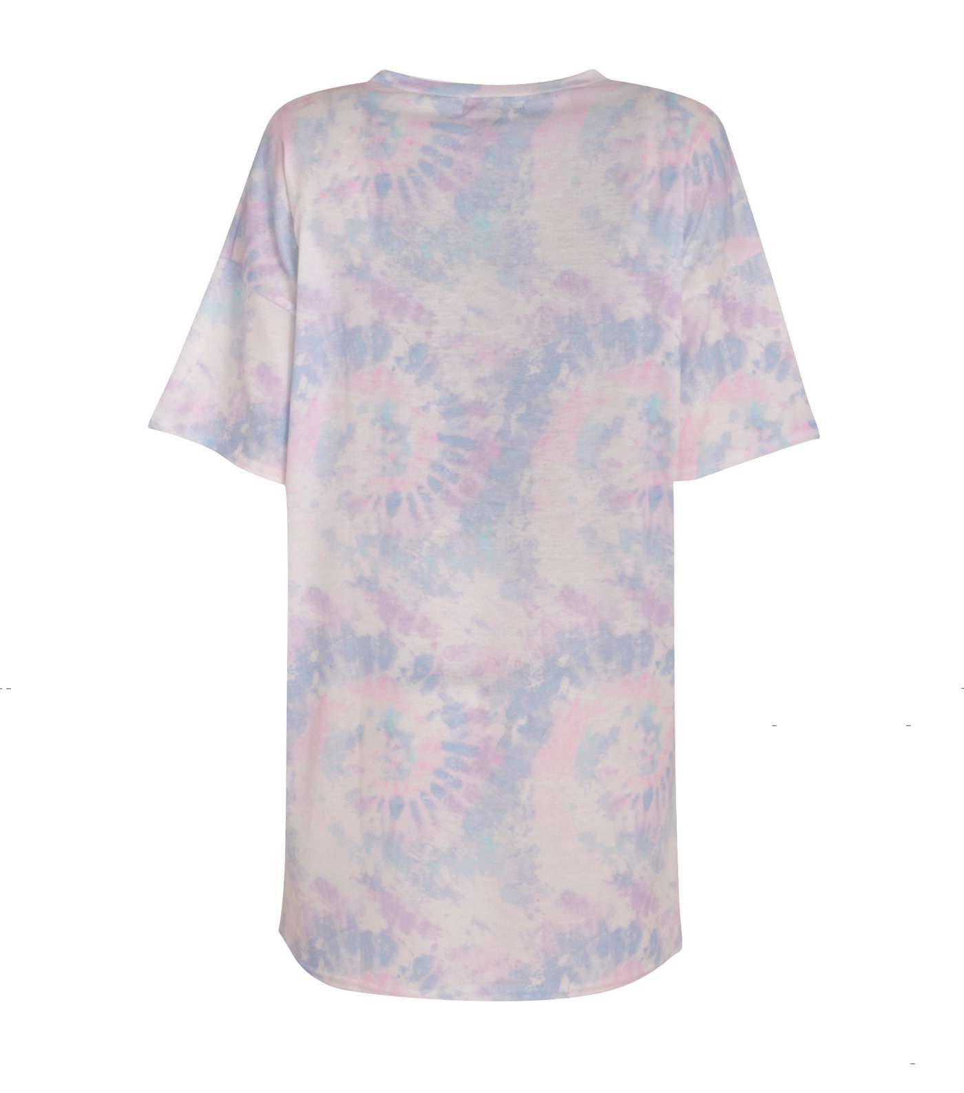 Lilac Tie Dye Short Sleeve T-Shirt Dress Image 2