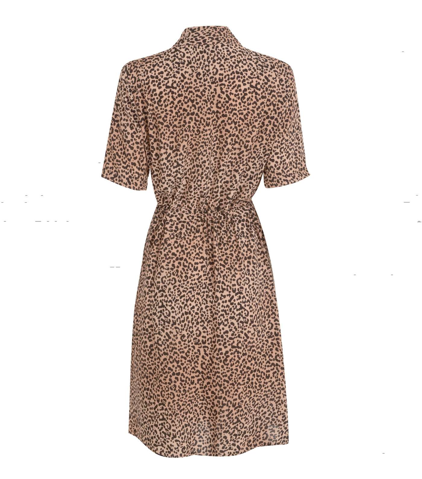 Tall Brown Leopard Print Shirt Dress Image 2