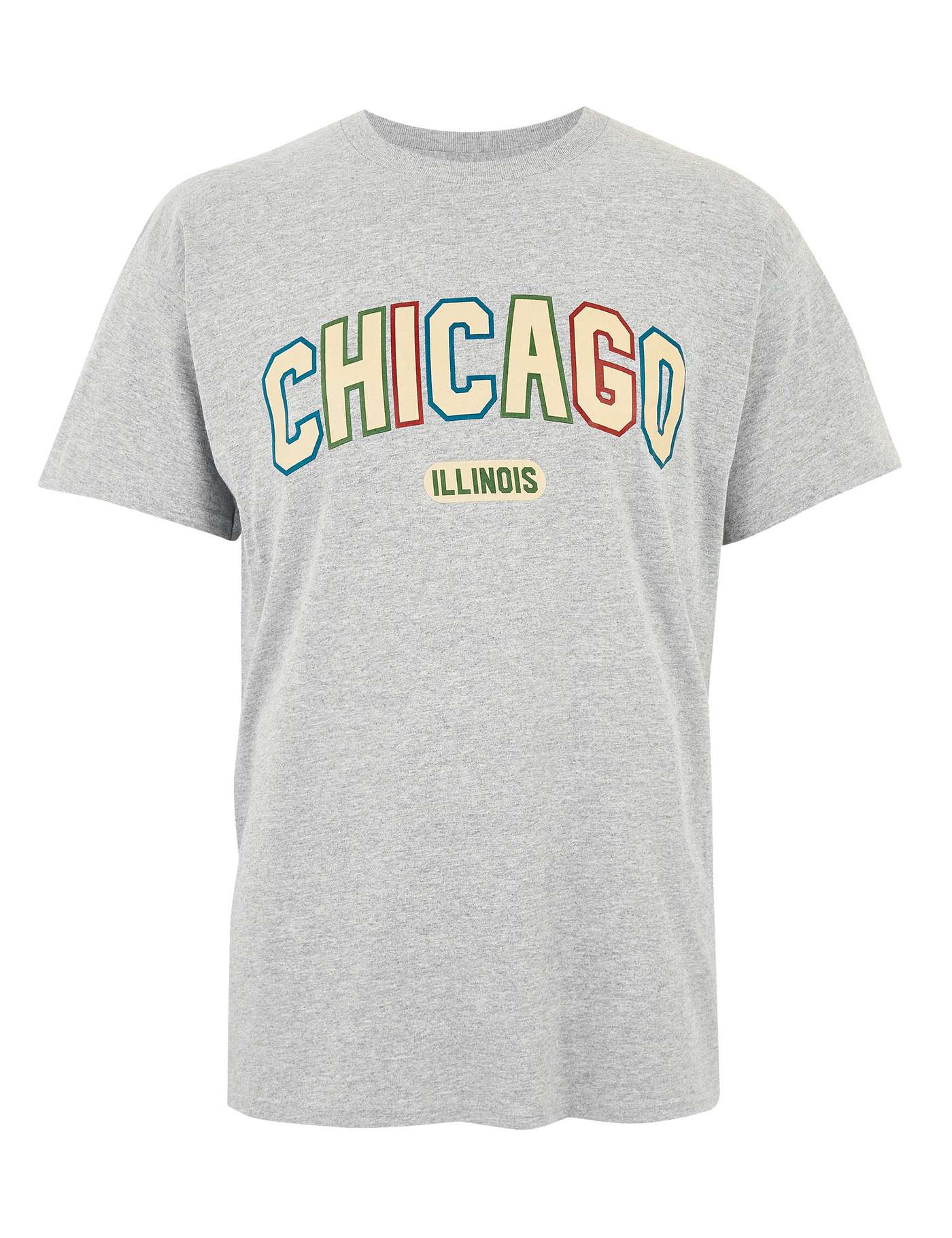Grey Marl Chicago Logo T-Shirt