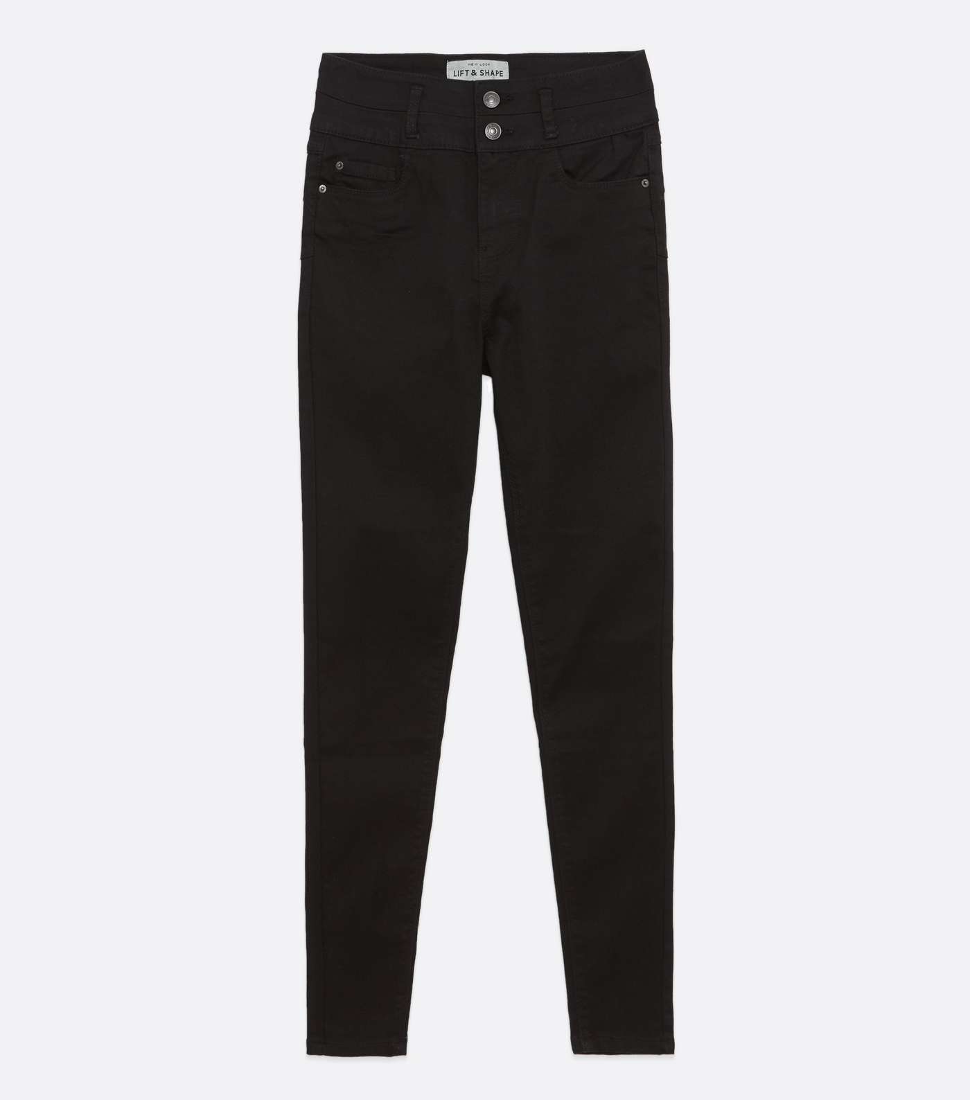 Black 'Lift & Shape' High Waist Yazmin Skinny Jeans Image 5