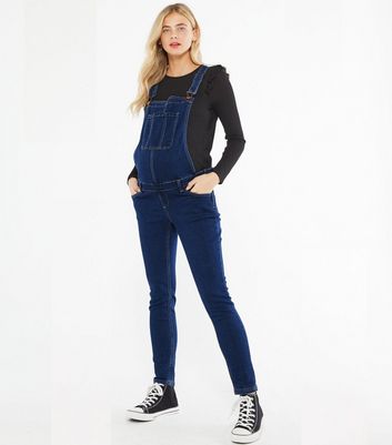 Maternity Indigo Denim Dungarees | New Look