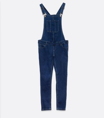 New Look Women's Plus Size Maternity Indigo Denim Dungarees Curves - UK 20