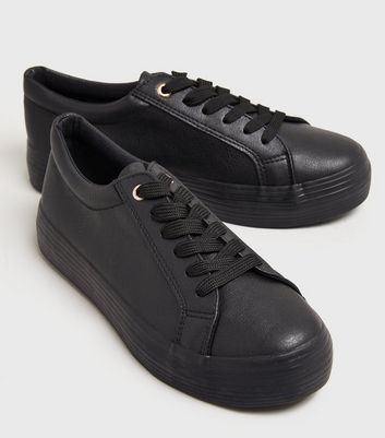 New look flatform trainers online