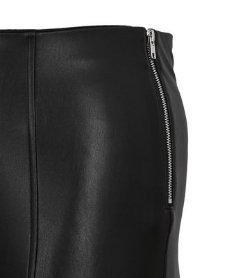 Click to view product details and reviews for Curves Black Leather Look High Waist Leggings New Look.