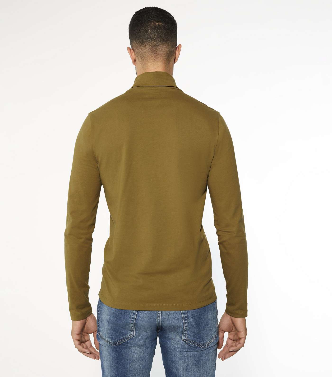 Tan Roll Neck Long Sleeve Top Image 4