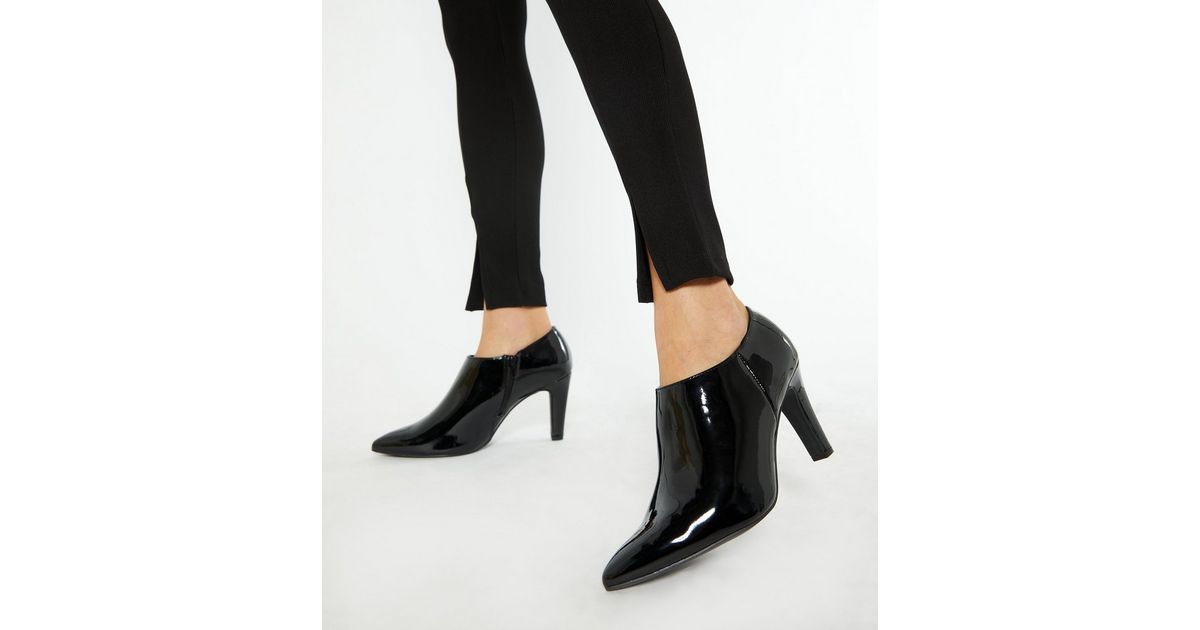 block heel shoe boots