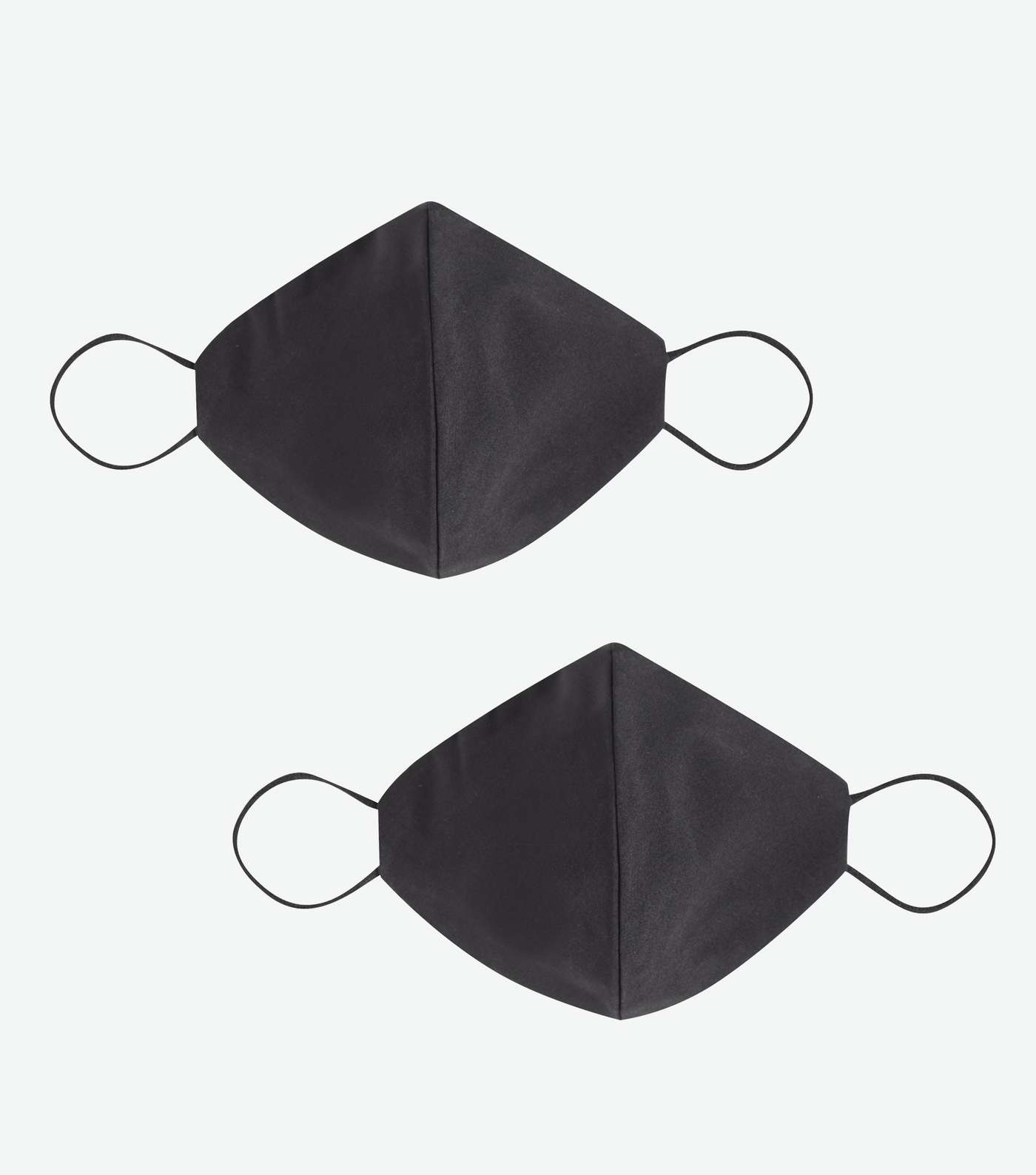 2 Pack Black Reusable Face Coverings Image 2