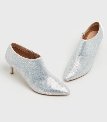 Silver Diamanté Stiletto Shoe Boots New Look Vegan shop for Silver Diamanté Stiletto Shoe Boots New Look Vegan at Shopo
