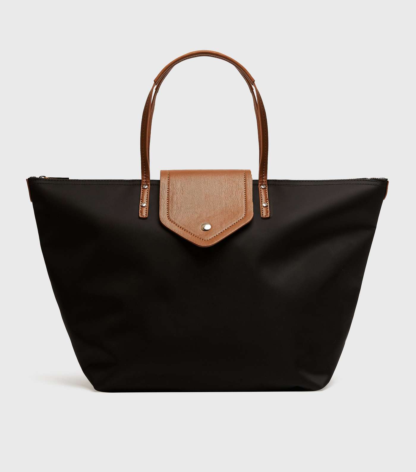 Black and Brown Foldable Tote Bag