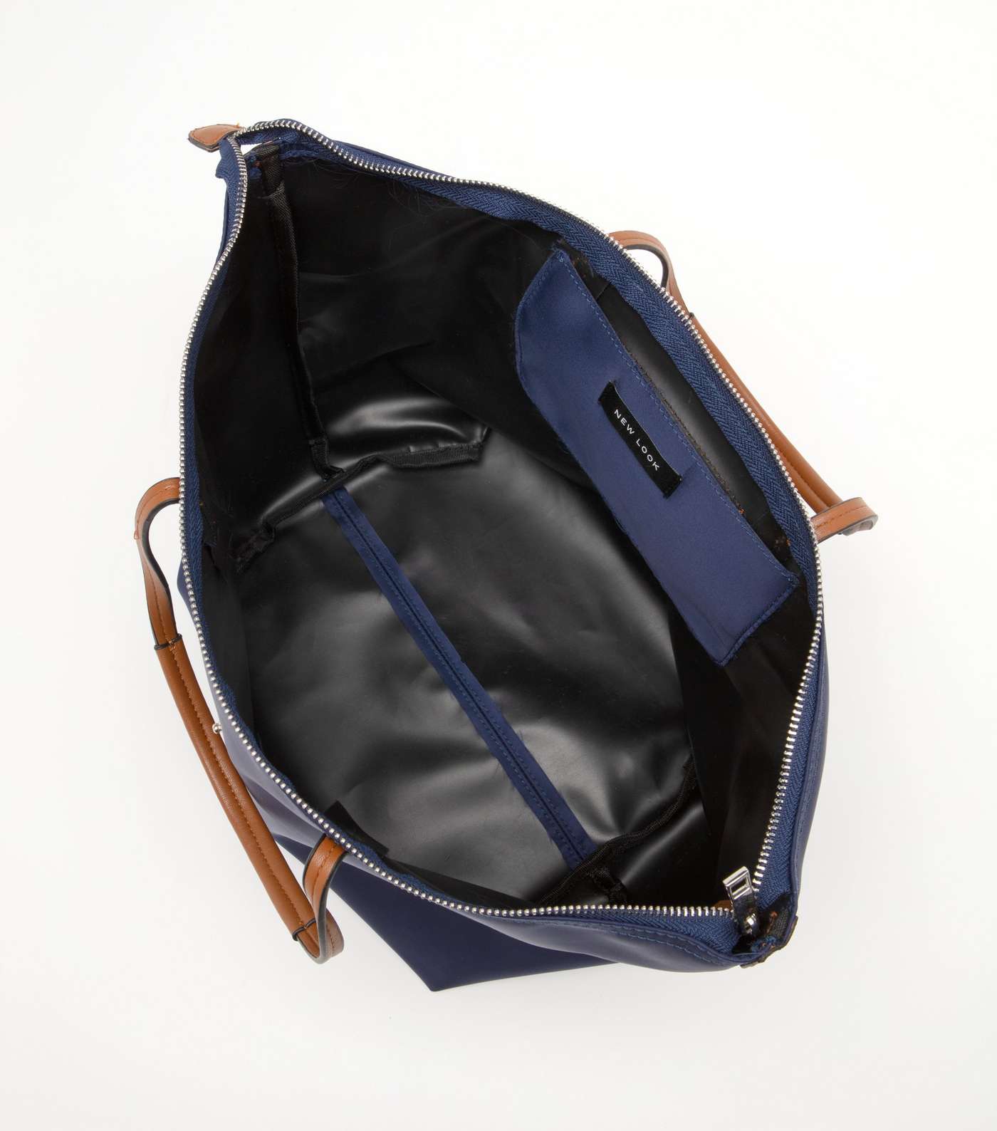 Navy Foldable Tote Bag Image 2