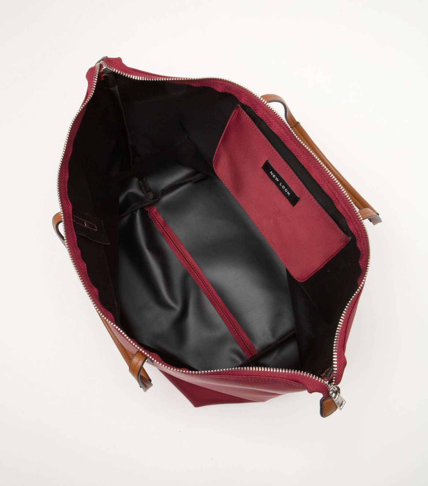 Burgundy Foldable Tote Bag Image 2