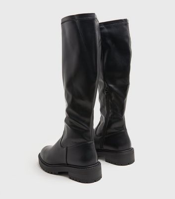 new look knee high boots wide fit