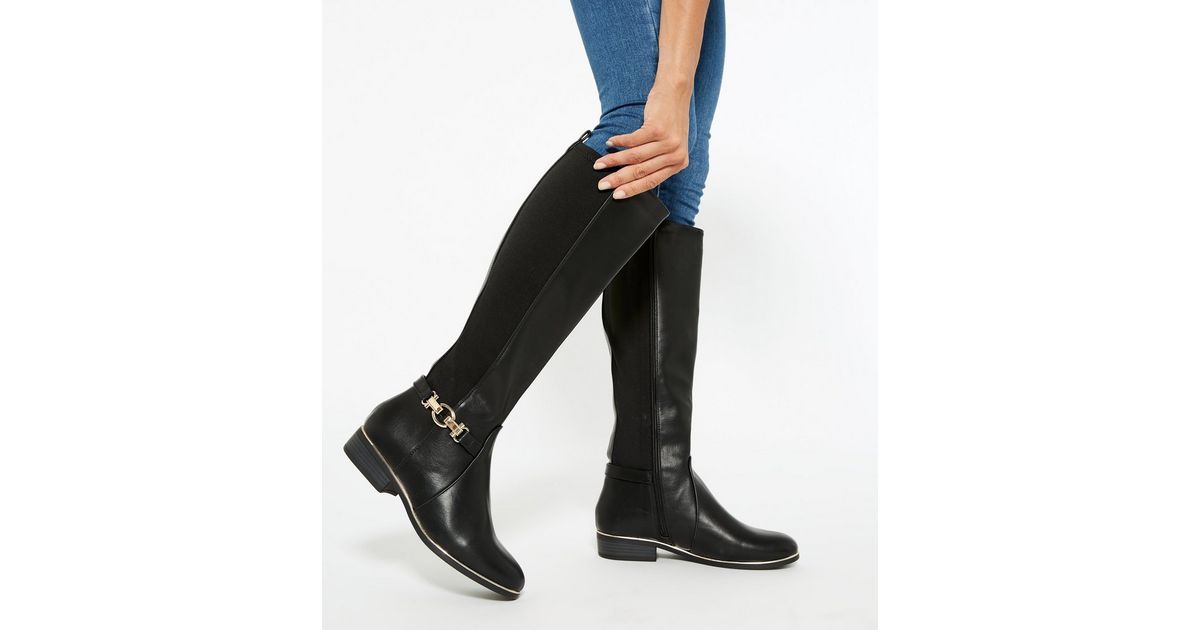 extra wide fit knee high boots