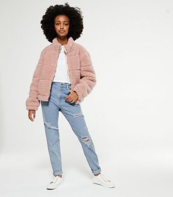 newlook ripped mom jeans