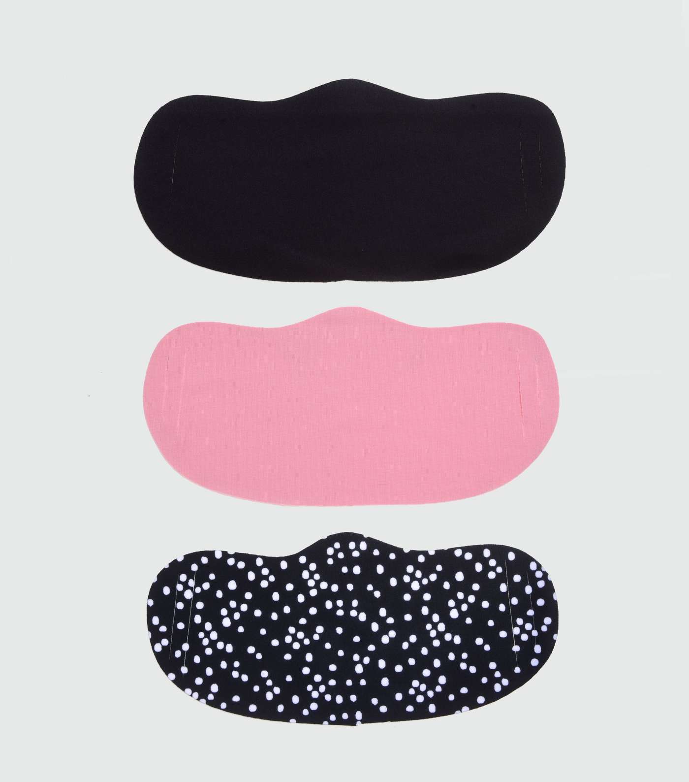3 Pack Black Spot Reusable Face Covering Image 2