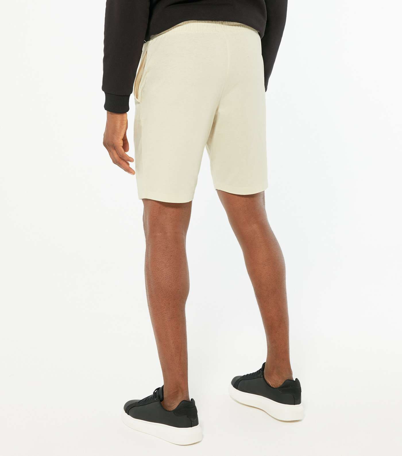 2 Pack Off White and Black Shorts Image 4