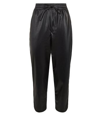 New look petite online leather joggers