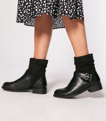 dune black slouch calf boot