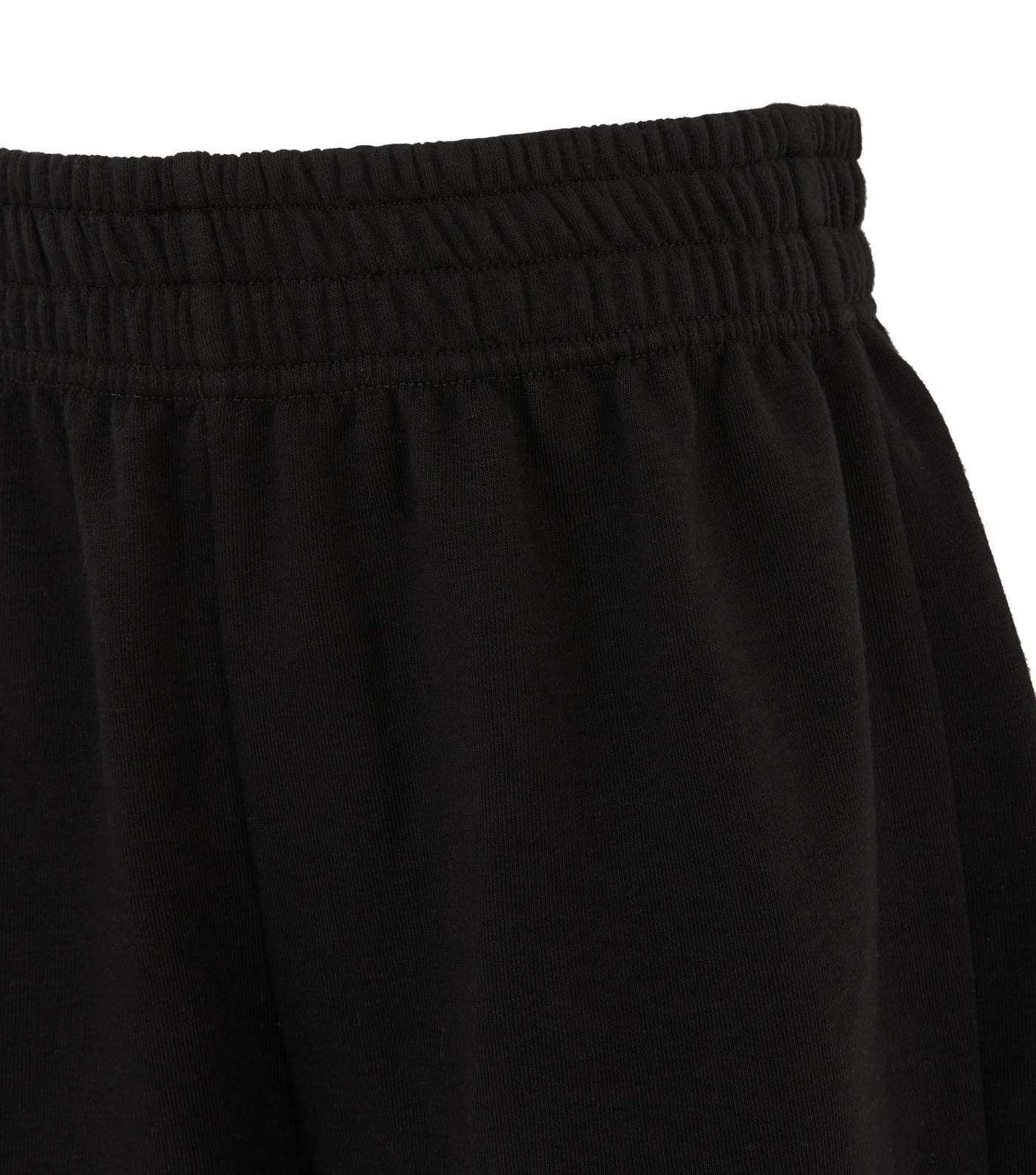 Girls Black Jersey Shorts Image 3