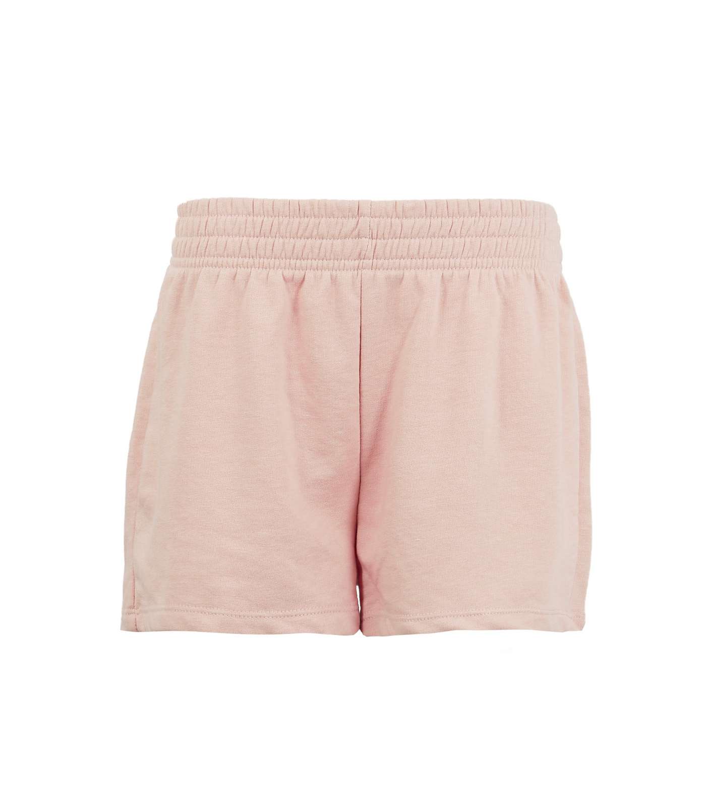 Girls Pale Pink Jersey Shorts Image 4