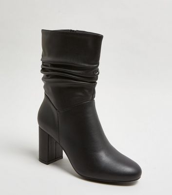 block heel calf boots