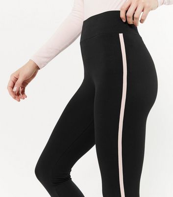 Petite Black and Pink Side Stripe 