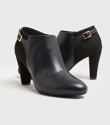 cone heel shoe boots