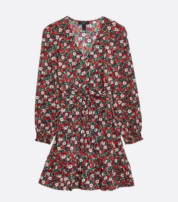 Floral park clip outlet dot mini dress