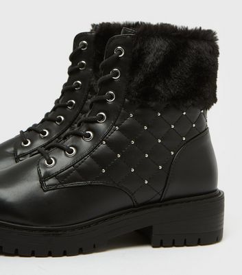 stud trim boots